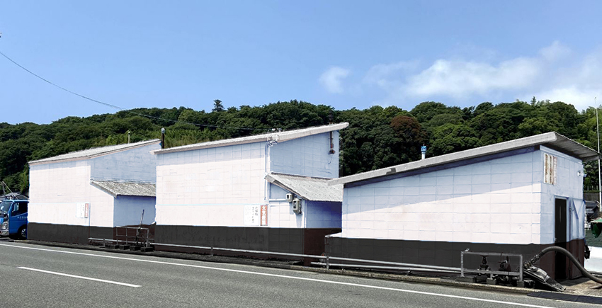 玉江石油の倉庫